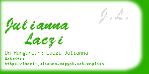 julianna laczi business card